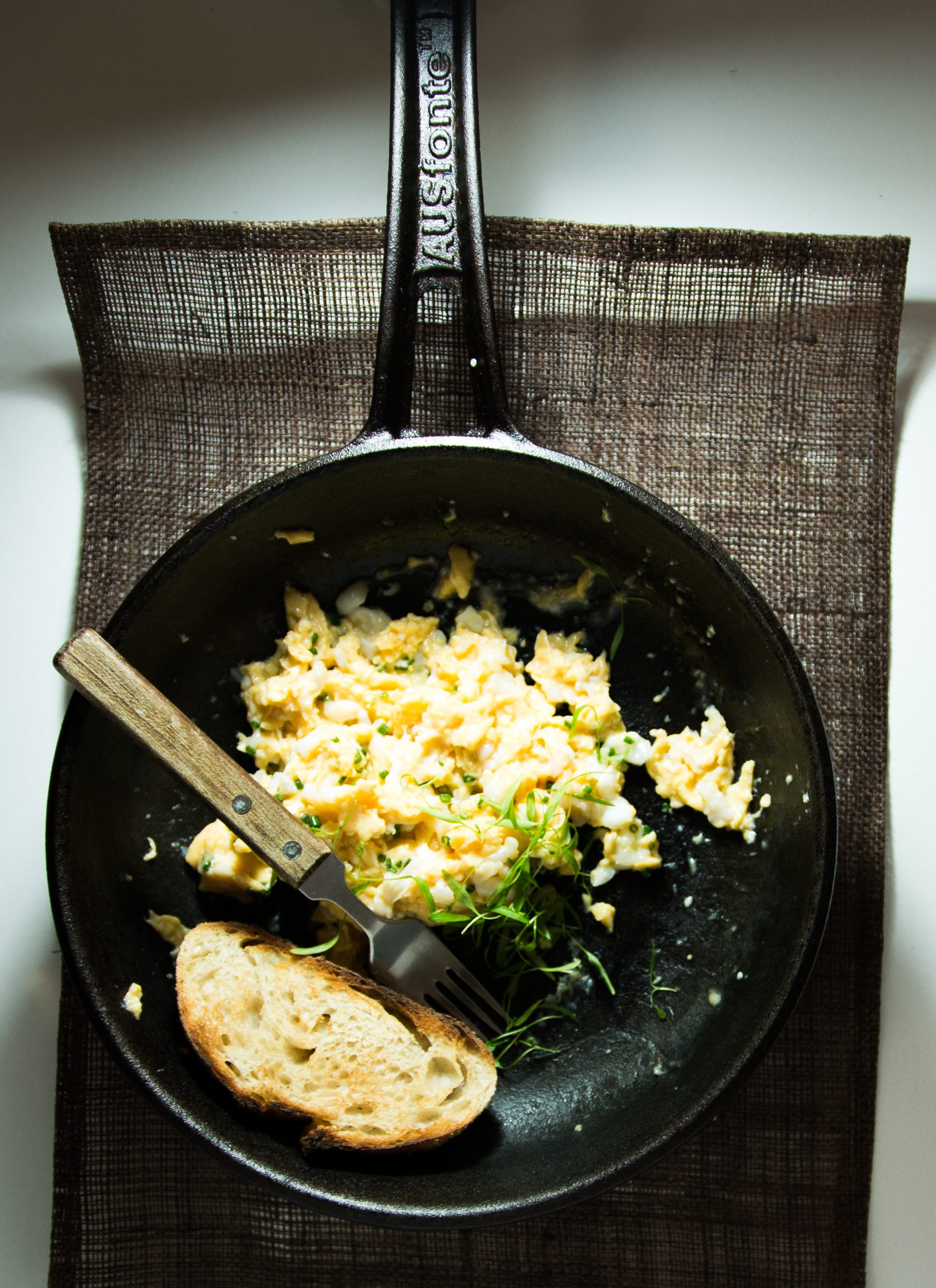 Soft eggs, spanner crab and chervil - Fraser Isle Spanner Crab